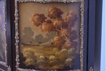 中古　美品　スペイン　MARINER(マリネール)　絵画装飾が華やかなキュリオケース　定価約80万円　(R-085869)