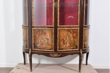 中古　美品　スペイン　MARINER(マリネール)　絵画装飾が華やかなキュリオケース　定価約80万円　(R-085869)