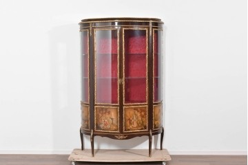 中古　美品　スペイン　MARINER(マリネール)　絵画装飾が華やかなキュリオケース　定価約80万円　(R-085869)