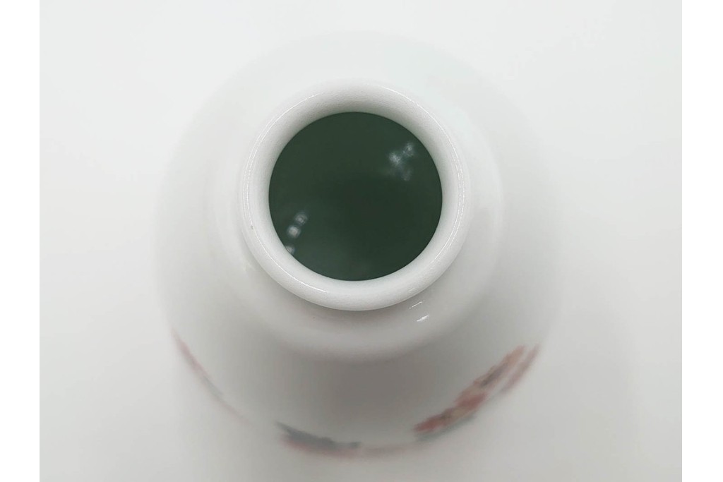 十四代 酒井田柿右衛門　錦・梅鳥文・菊文　優美な一輪生2点セット　共箱付き　(R-085874)