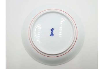 十三代 酒井田柿右衛門　約18cm　錦　牡丹文が上品な皿5枚セット　共箱付き　(R-085876)