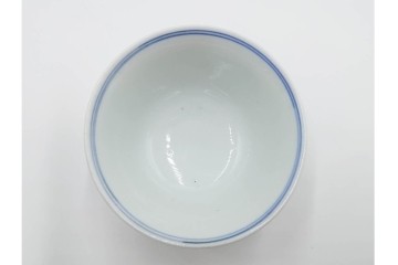 六代 高橋道八(華中亭道八)製　京焼　華青菊図・漢詩の意匠が趣深い茶鍾5客セット　共箱付き　(R-085878)