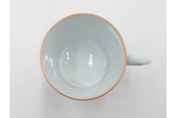 宮内庁御用達　深川製磁　瑠璃葡萄が優美な有田焼のコーヒーカップ&ソーサー6客セット　共箱付き　(R-085879)