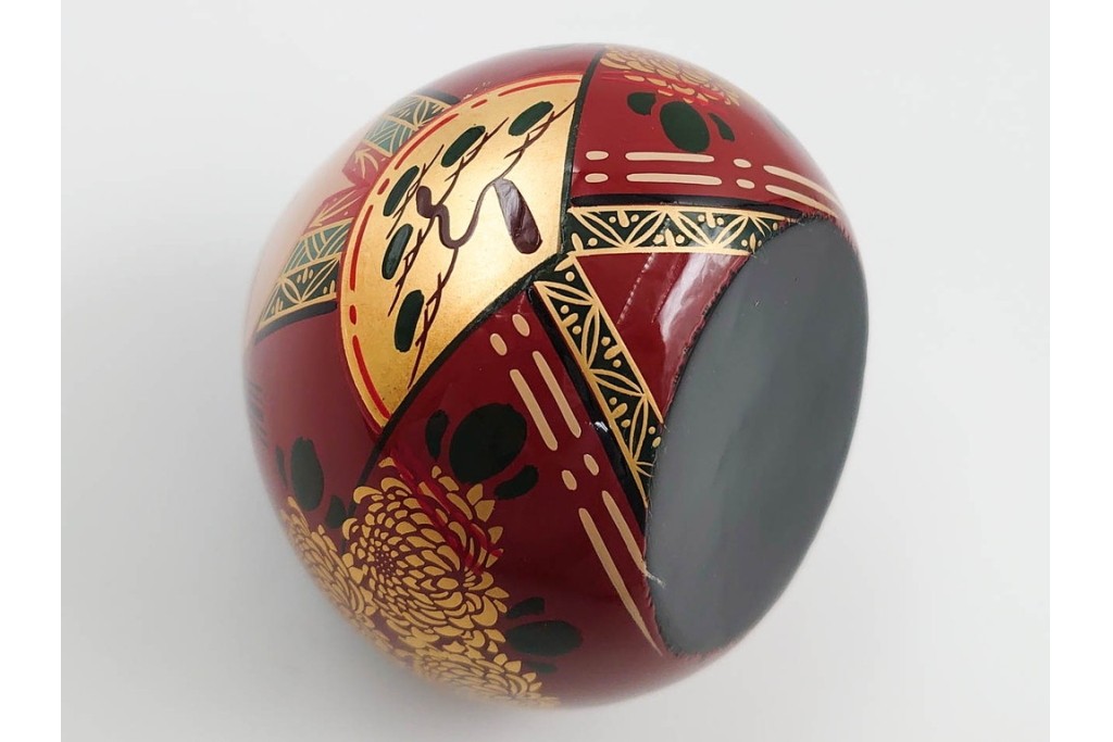 山口県特産　貞峰作　穏やかな表情が親しみ深い大内人形の雛人形2点セット　共箱付き　(R-085880)