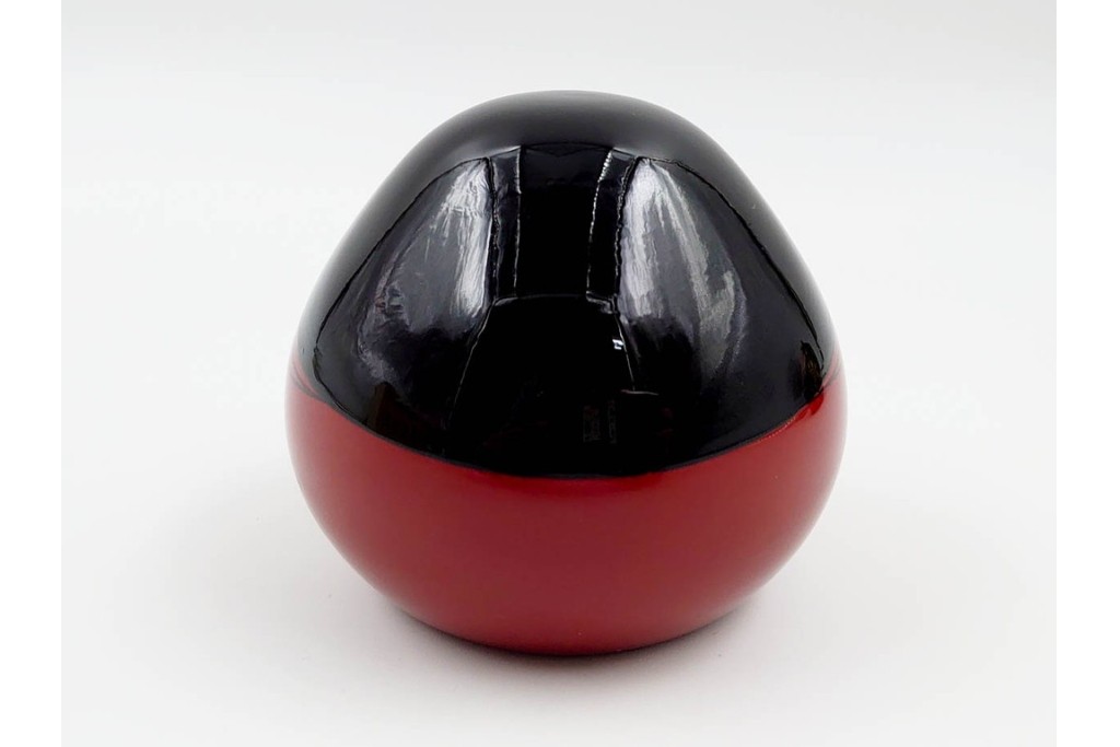 山口県特産　貞峰作　穏やかな表情が親しみ深い大内人形の雛人形2点セット　共箱付き　(R-085880)