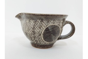 人間国宝 島岡達三　象嵌の意匠が味わい深いコーヒーセット　共箱付き　(R-085884)