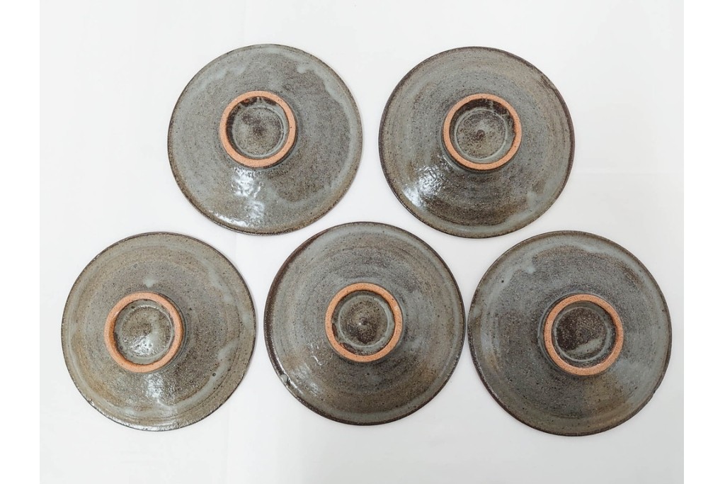 人間国宝 島岡達三　象嵌の意匠が味わい深いコーヒーセット　共箱付き　(R-085884)