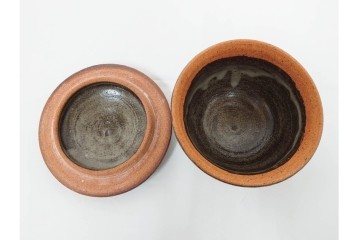 人間国宝 島岡達三　象嵌の意匠が味わい深いコーヒーセット　共箱付き　(R-085884)