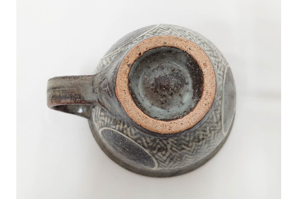 人間国宝 島岡達三　象嵌の意匠が味わい深いコーヒーセット　共箱付き　(R-085884)