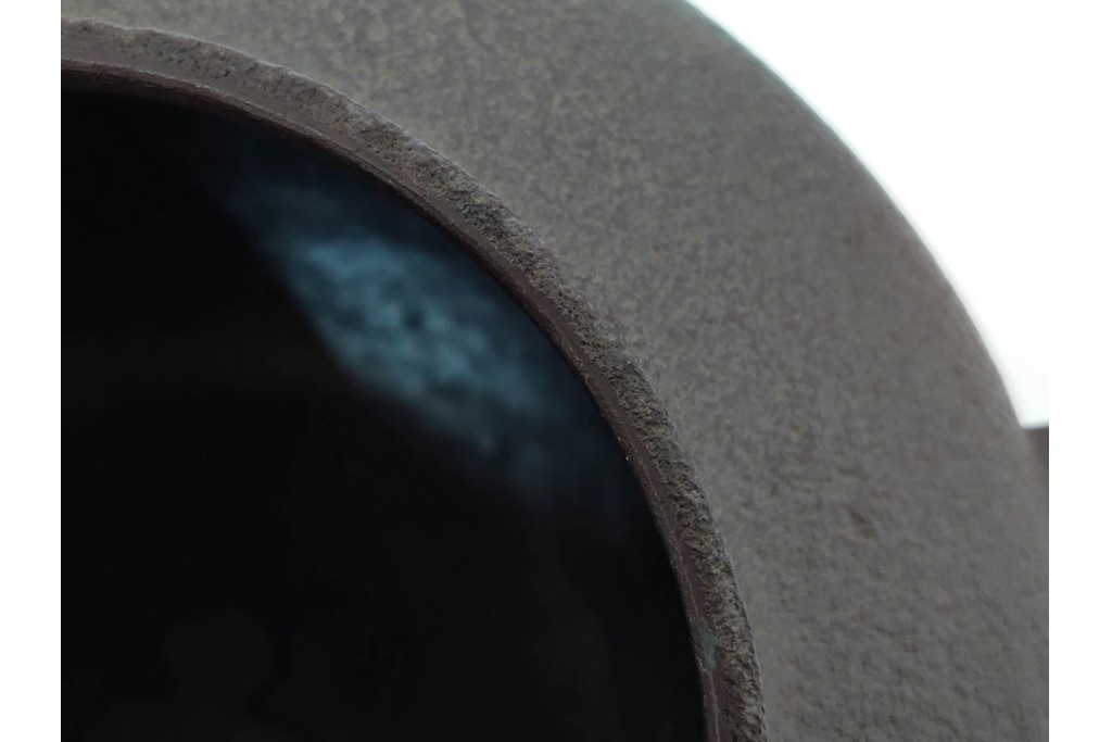 人間国宝　釜師 高橋敬典　端正な造形が際立つ利休好の阿弥陀堂釜　共箱付き　(R-085886)