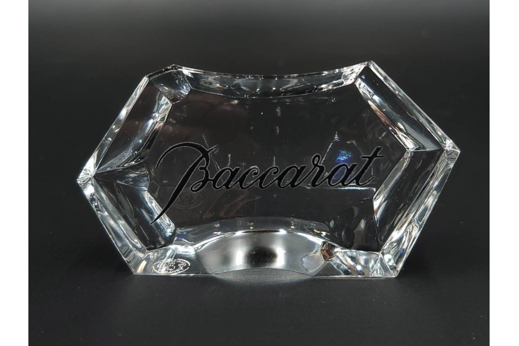 フランス　1981年　Baccarat(バカラ)　キリンビアマグコレクション　コレクターズグラス　鳳凰と草花のデザインが優美なビアマグ　 外箱・ネーム付き　(R-085895)