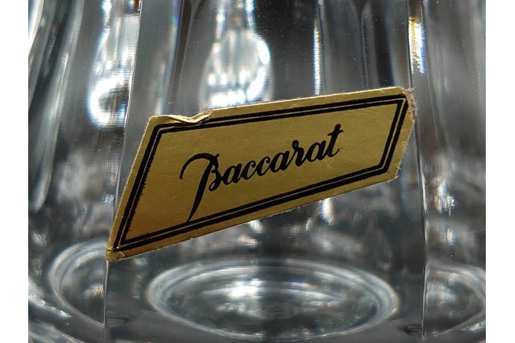 フランス　1981年　Baccarat(バカラ)　キリンビアマグコレクション　コレクターズグラス　鳳凰と草花のデザインが優美なビアマグ　 外箱・ネーム付き　(R-085895)