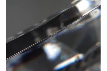 フランス　1981年　Baccarat(バカラ)　キリンビアマグコレクション　コレクターズグラス　鳳凰と草花のデザインが優美なビアマグ　 外箱・ネーム付き　(R-085895)