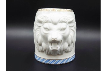 ドイツ　1994年　HUTSCHENREUTHER(フッチェンロイター)　キリンビアマグコレクション　迫力ある獅子の造形が目を引くビアマグ　外箱付き　(R-085896)