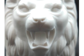 ドイツ　1994年　HUTSCHENREUTHER(フッチェンロイター)　キリンビアマグコレクション　迫力ある獅子の造形が目を引くビアマグ　外箱付き　(R-085896)