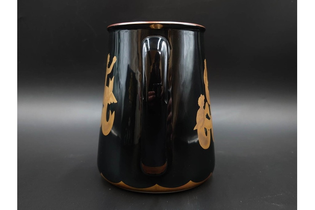 イタリア　1995年　Richard Ginori(リチャードジノリ)　キリンビアマグコレクション　古典神話のセイレーンが描かれたビアマグ　外箱付き　(R-085897)