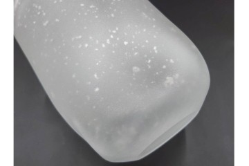 ガラス工芸家 藤田喬平　霧氷のような表情が美しい手吹のコップ6客セット　共箱付き　(R-085898)