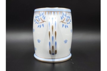 スウェーデン　1996年　Rorstrand(ロールストランド)　キリンビアマグコレクション　グリプスホルム　クラウンモチーフが上品なビアマグ　外箱付き　(R-085899)