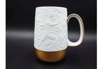 ドイツ　1997年　Rosenthal(ローゼンタール)　キリンビアマグコレクション　魔笛　立体的なレリーフ装飾が魅力のビアマグ　外箱付き　(R-085900)