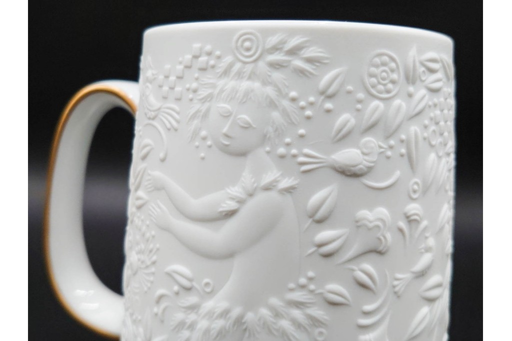 ドイツ　1997年　Rosenthal(ローゼンタール)　キリンビアマグコレクション　魔笛　立体的なレリーフ装飾が魅力のビアマグ　外箱付き　(R-085900)