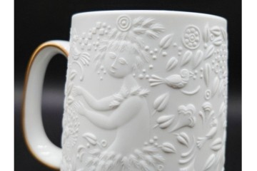 ドイツ　1997年　Rosenthal(ローゼンタール)　キリンビアマグコレクション　魔笛　立体的なレリーフ装飾が魅力のビアマグ　外箱付き　(R-085900)