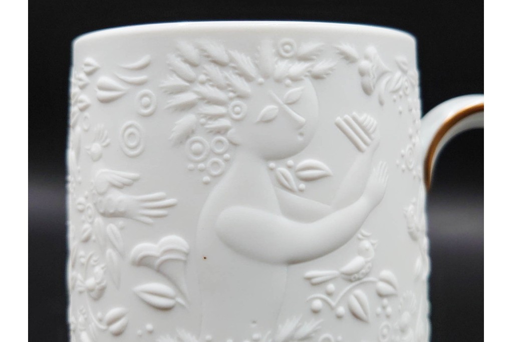 ドイツ　1997年　Rosenthal(ローゼンタール)　キリンビアマグコレクション　魔笛　立体的なレリーフ装飾が魅力のビアマグ　外箱付き　(R-085900)