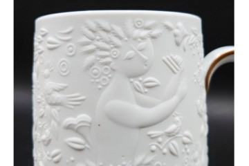 ドイツ　1997年　Rosenthal(ローゼンタール)　キリンビアマグコレクション　魔笛　立体的なレリーフ装飾が魅力のビアマグ　外箱付き　(R-085900)