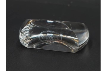 チェコスロバキア/チェコ　Moser(モーゼル)　キリンビアマグコレクション　コレクターズグラス　カットデザインが美しいビアマグ2客セット　外箱・ネーム付き　(R-085901)