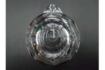 チェコスロバキア/チェコ　Moser(モーゼル)　キリンビアマグコレクション　コレクターズグラス　カットデザインが美しいビアマグ2客セット　外箱・ネーム付き　(R-085901)