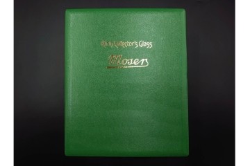 チェコスロバキア/チェコ　Moser(モーゼル)　キリンビアマグコレクション　コレクターズグラス　カットデザインが美しいビアマグ2客セット　外箱・ネーム付き　(R-085901)