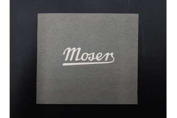 チェコスロバキア/チェコ　Moser(モーゼル)　キリンビアマグコレクション　コレクターズグラス　カットデザインが美しいビアマグ2客セット　外箱・ネーム付き　(R-085901)