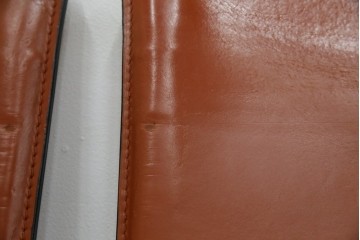 中古　Cassina(カッシーナ)　412 CAB(キャブ)　MARIO BELLINI(マリオ・ベリーニ)　端正なフォルムが魅力のアームレスチェア3脚　セット現行定価約90万円相当　(R-085910)