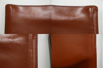 中古　Cassina(カッシーナ)　412 CAB(キャブ)　MARIO BELLINI(マリオ・ベリーニ)　端正なフォルムが魅力のアームレスチェア3脚　セット現行定価約90万円相当　(R-085910)