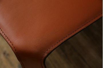 中古　Cassina(カッシーナ)　412 CAB(キャブ)　MARIO BELLINI(マリオ・ベリーニ)　端正なフォルムが魅力のアームレスチェア3脚　セット現行定価約90万円相当　(R-085910)