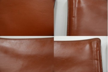 中古　Cassina(カッシーナ)　412 CAB(キャブ)　MARIO BELLINI(マリオ・ベリーニ)　端正なフォルムが魅力のアームレスチェア3脚　セット現行定価約90万円相当　(R-085910)