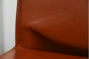 中古　Cassina(カッシーナ)　412 CAB(キャブ)　MARIO BELLINI(マリオ・ベリーニ)　端正なフォルムが魅力のアームレスチェア3脚　セット現行定価約90万円相当　(R-085910)