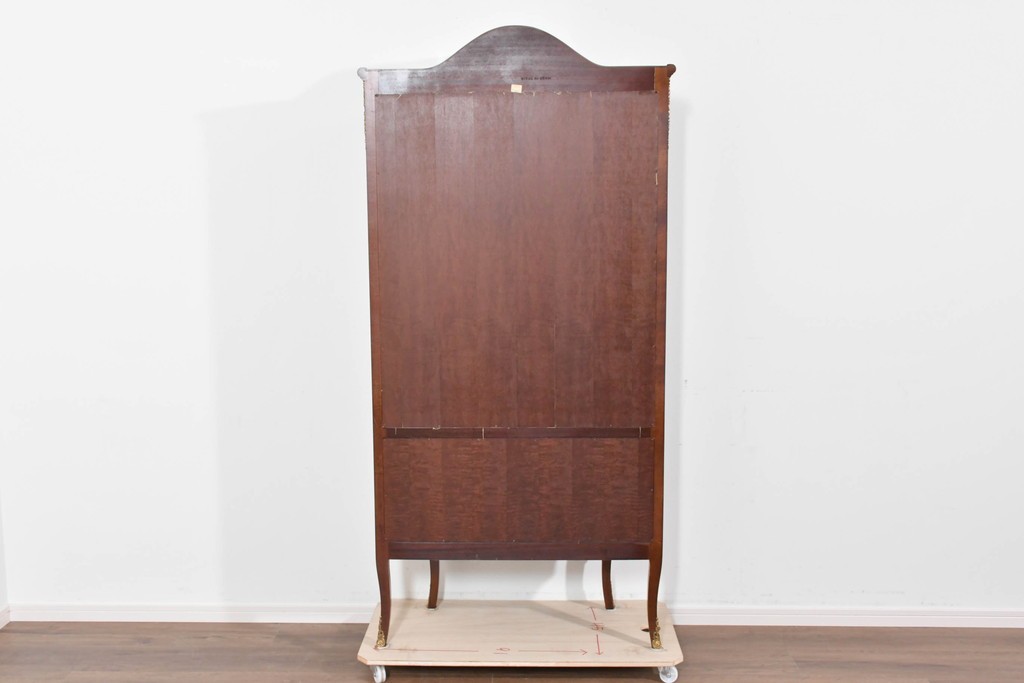 中古　美品　スペイン製　絵画装飾が優雅なキュリオケース　(R-085912)