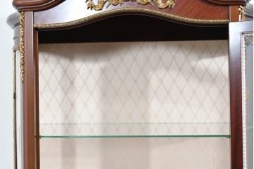 中古　美品　スペイン製　絵画装飾が優雅なキュリオケース　(R-085912)