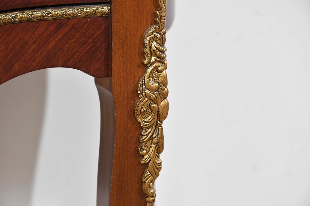 中古　美品　スペイン製　絵画装飾が優雅なキュリオケース　(R-085912)