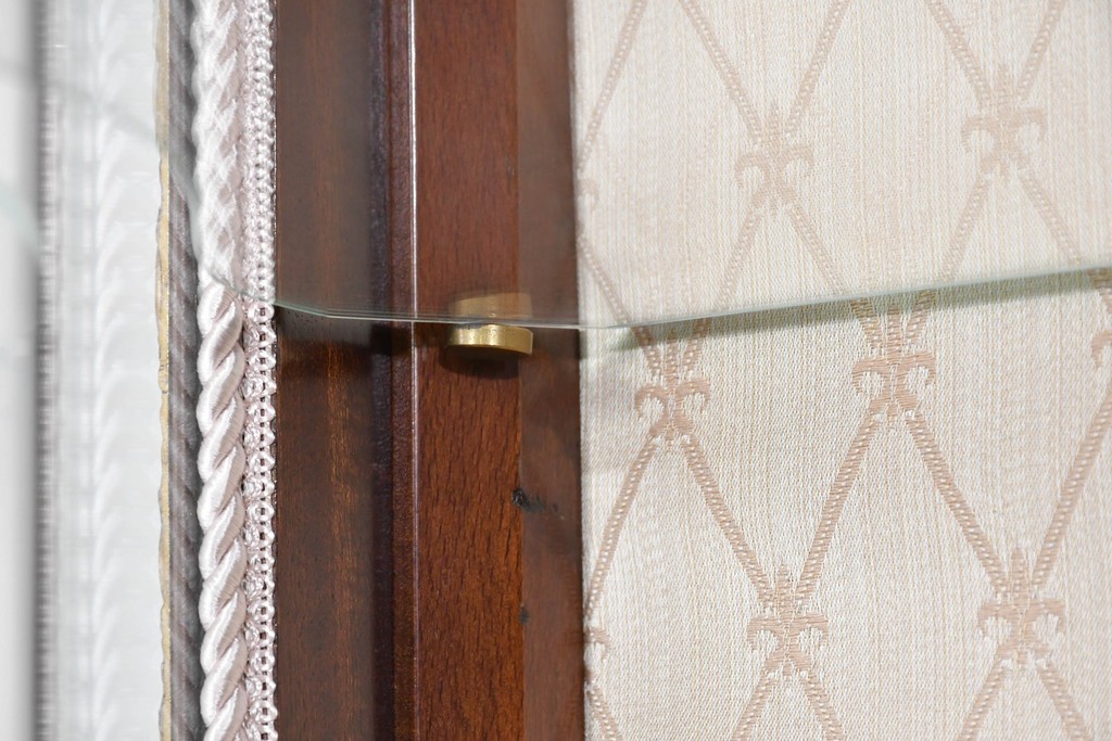 中古　美品　スペイン製　絵画装飾が優雅なキュリオケース　(R-085912)