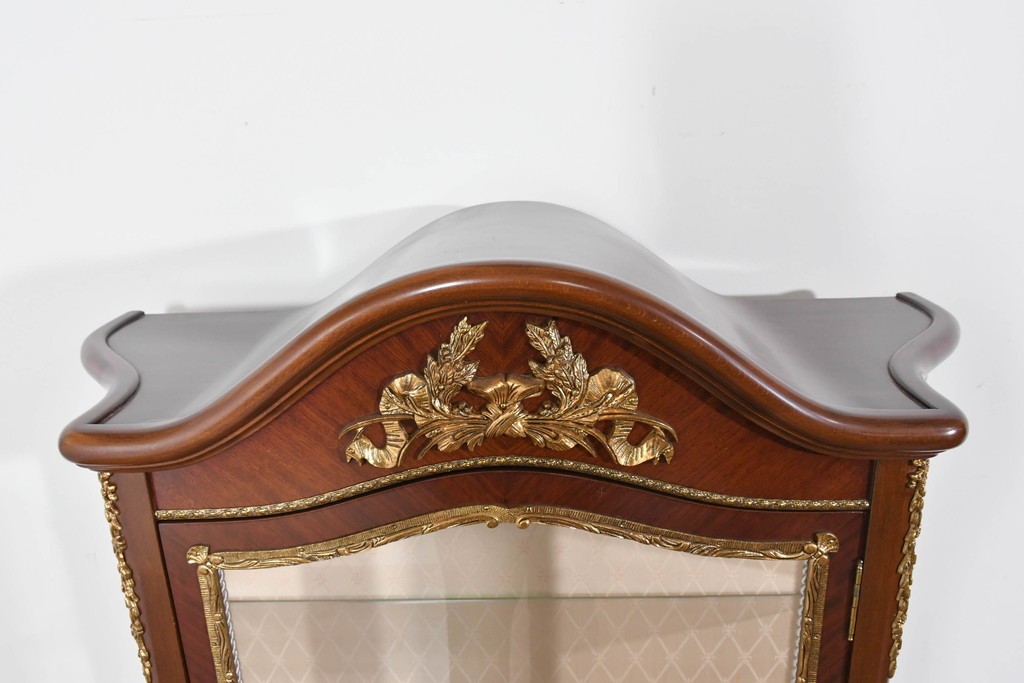 中古　美品　スペイン製　絵画装飾が優雅なキュリオケース　(R-085912)