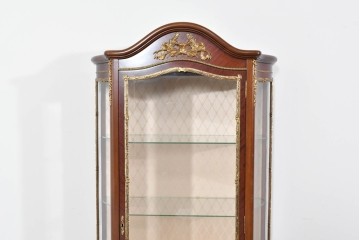 中古　美品　スペイン製　絵画装飾が優雅なキュリオケース　(R-085912)