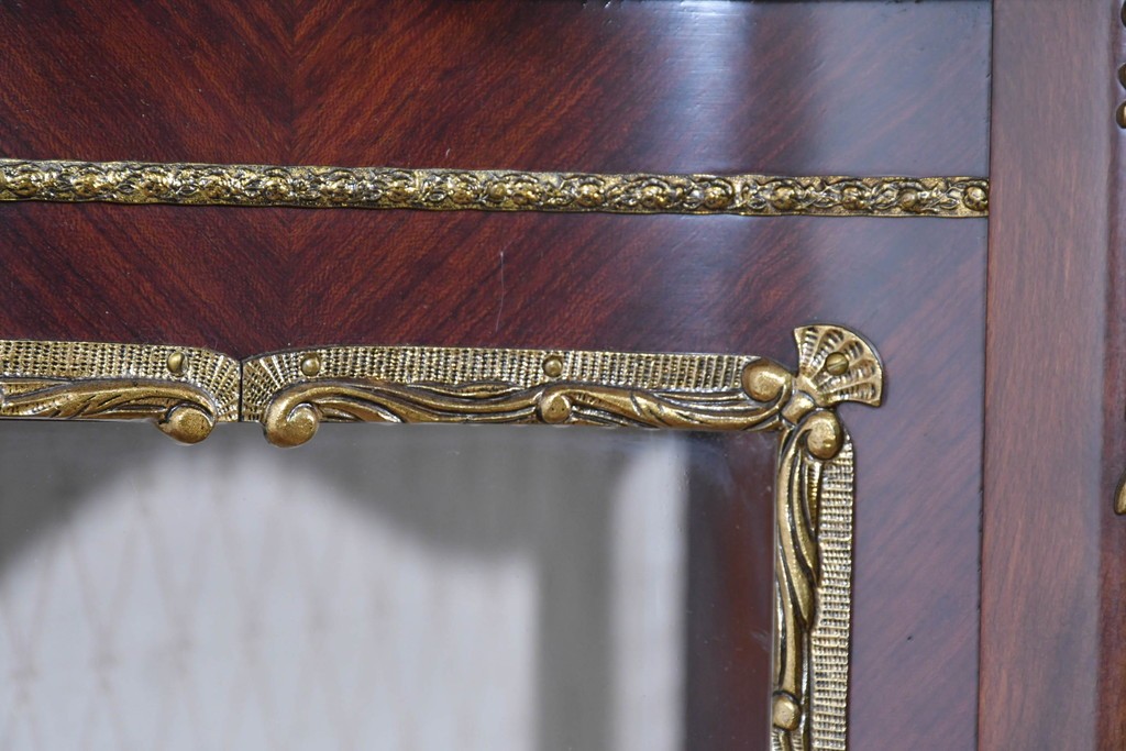 中古　美品　スペイン製　絵画装飾が優雅なキュリオケース　(R-085912)