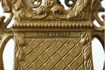 中古　高級品　イタリア　FARBEL　Imperial(インペリアル)　六本木アピス取り扱い　天使像と真鍮製の装飾が際立つ置時計　(R-085913)