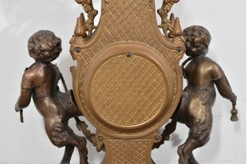 中古　高級品　イタリア　FARBEL　Imperial(インペリアル)　六本木アピス取り扱い　天使像と真鍮製の装飾が際立つゼンマイ式置時計　(R-085913)