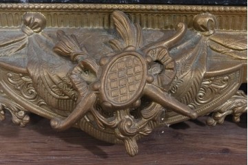 中古　高級品　イタリア　FARBEL　Imperial(インペリアル)　六本木アピス取り扱い　天使像と真鍮製の装飾が際立つゼンマイ式置時計　(R-085913)