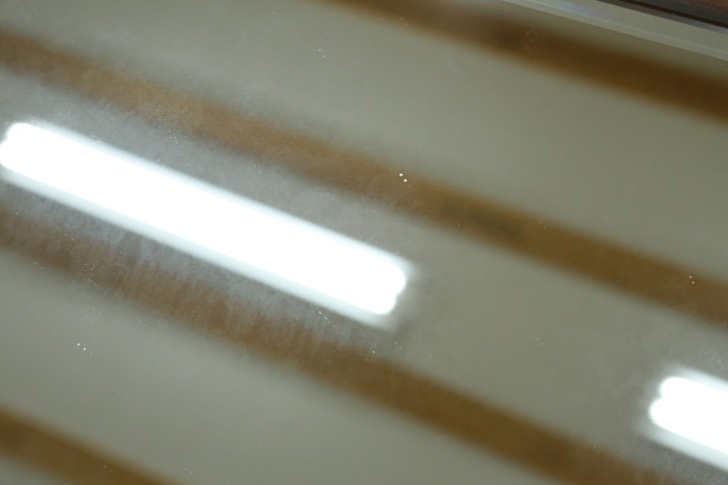 中古　美品　北海道民芸家具　シンプルなデザインで取り入れやすいミラー　(R-085915)