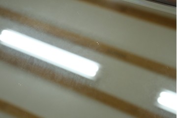 中古　美品　北海道民芸家具　シンプルなデザインで取り入れやすいミラー　(R-085915)