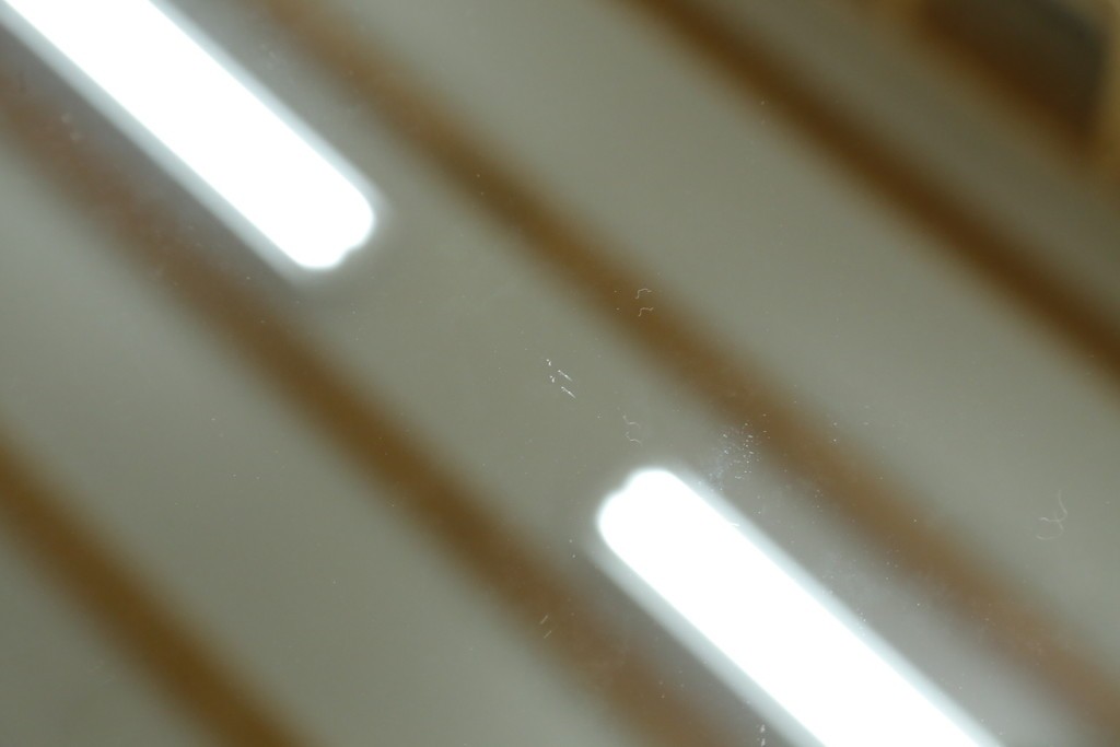 中古　美品　北海道民芸家具　シンプルなデザインで取り入れやすいミラー　(R-085915)