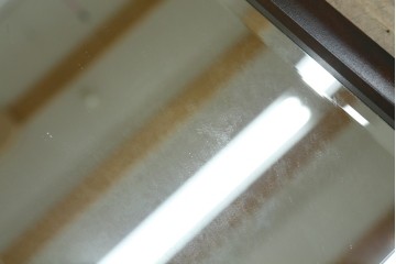 中古　美品　北海道民芸家具　シンプルなデザインで取り入れやすいミラー　(R-085915)